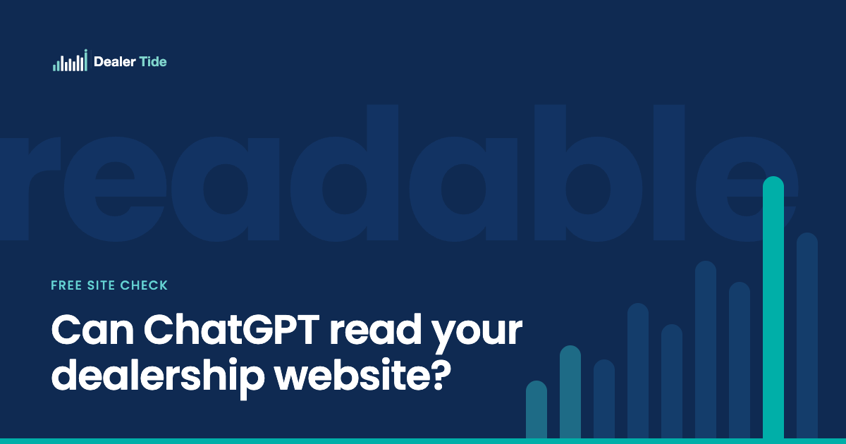 Can ChatGPT read your dealership website? How to check